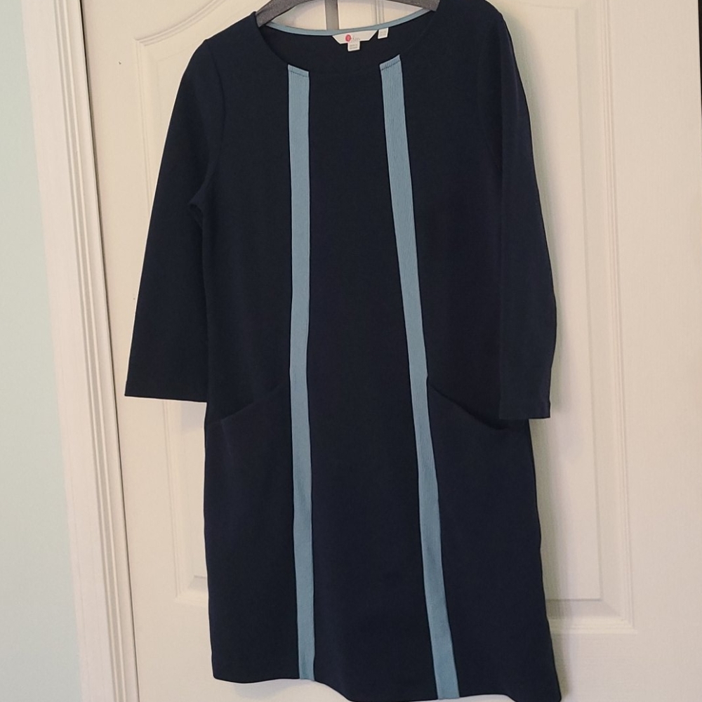 Boden long sleeve ribbed dress
